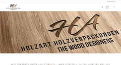 Desktop Screenshot of holzart-holzverpackungen.de